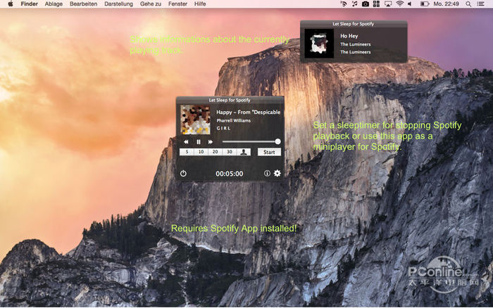 Let Sleep For Spotify Mac版 截图1