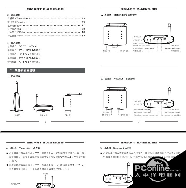 柏旗特PAT-246智能数字机顶盒无线共享器使用