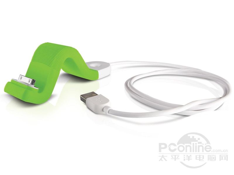 飞利浦iPhone/iPod USB同步充电器DLC2407 苹果绿色 图片1