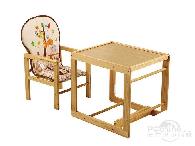 小龙哈彼实木儿童餐椅LMY403 图片1