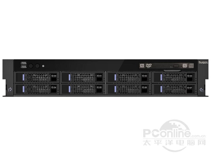 中科曙光I420-G10 16盘位((Xeon E5-2407×1/1×8GB/9×300GB/SAS卡×2)