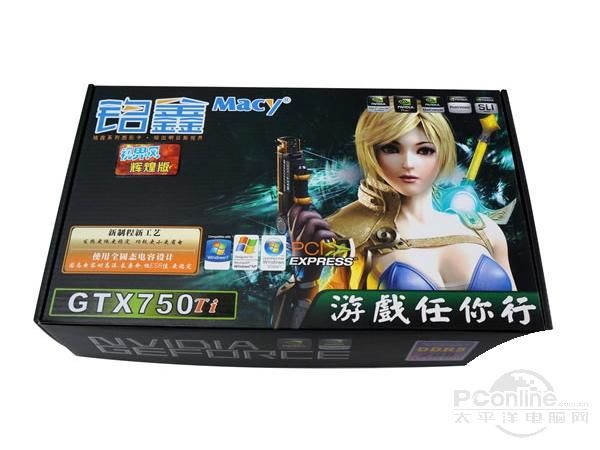 铭鑫 视界风 GTX 750TI-2GBD5 辉煌版