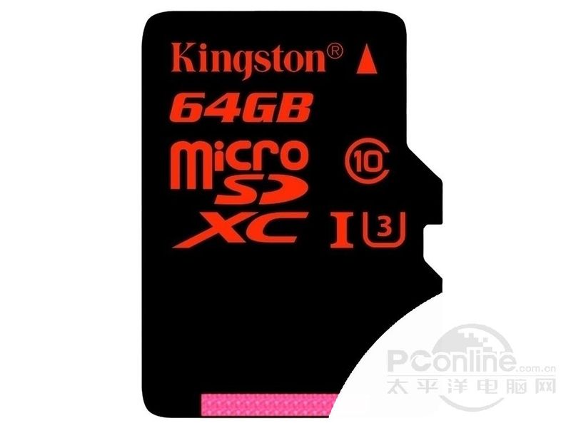 金士顿micro SDXC卡 Class10 UHS-I中国红(64GB)图1