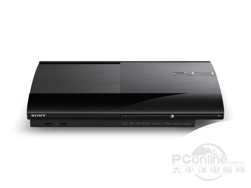 索尼新版超薄PS3(250GB)白色/黑色前视