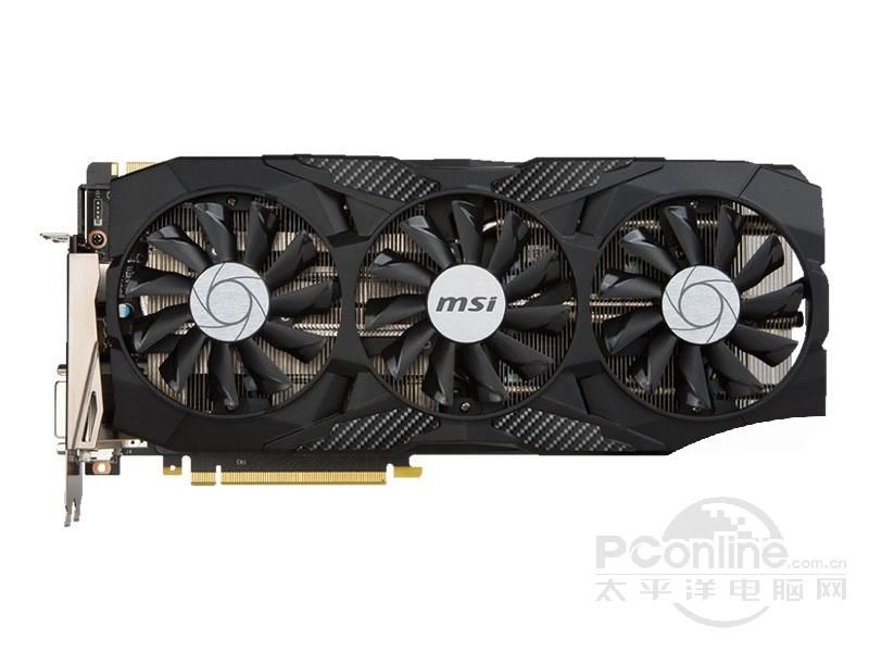 微星GeForce GTX 1080 DUKE 8G 龙爵 正面