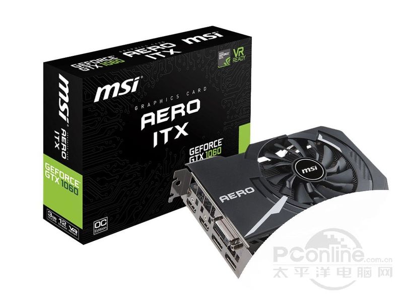 微星 GeForce GTX 1060 AERO ITX 3G OC