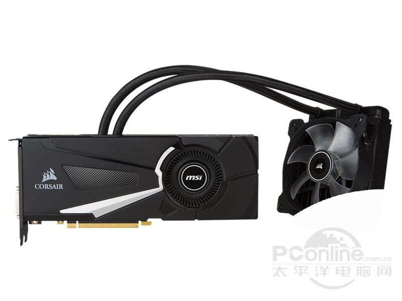 微星 GeForce GTX 1070 SEA HAWK X45度正面