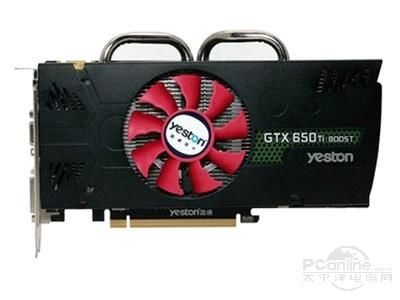 盈通 GTX 650Ti BOOST-2048GD5 游戏高手正面