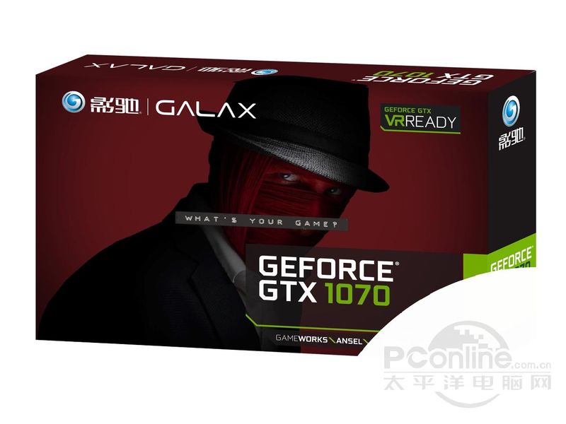 影驰 GeForce GTX 1070大将配盒图