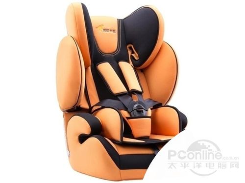 贝贝卡西汽车用儿童安全座椅 婴儿宝宝用 9月-12岁车载安全座椅 橙色 经典款