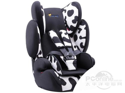 贝贝卡西汽车用儿童安全座椅 婴儿宝宝用 9月-12岁车载安全座椅 奶牛 经典款