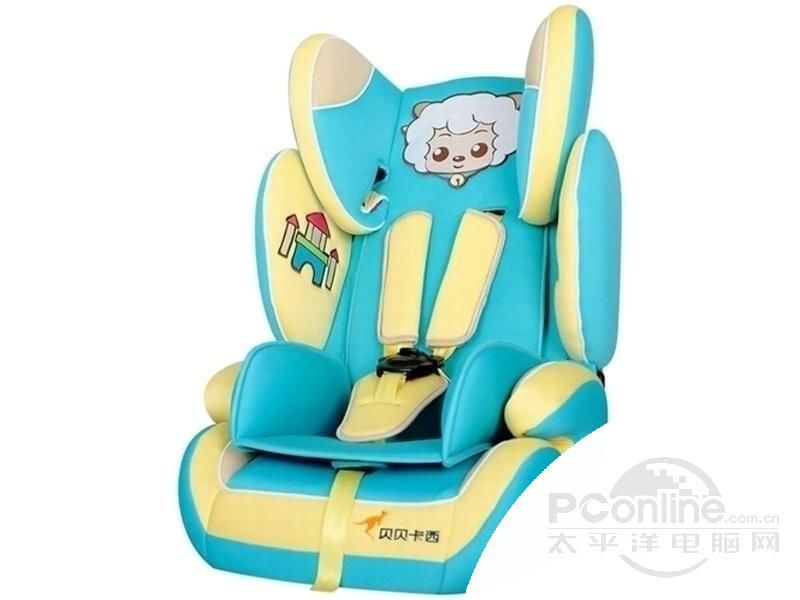 贝贝卡西儿童汽车安全座椅 国家3C认证 悦荣伯爵 喜羊羊系列 LB509 9个月-12岁 喜羊羊 isofix版