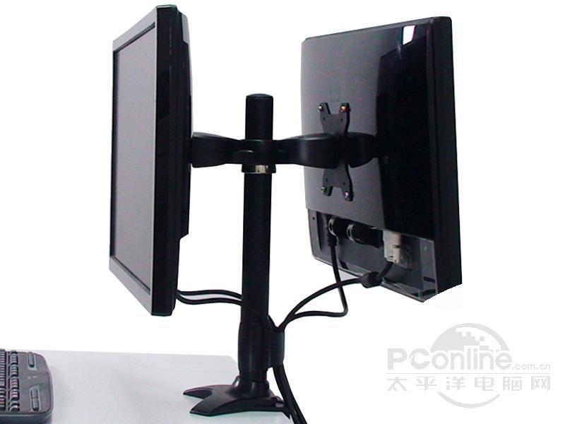 TOPSKYS 桌夹式双屏背靠背液晶显示器支架TC022 图片1