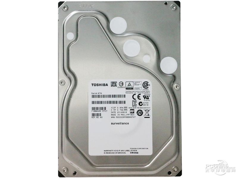 东芝通用数据存储 4TB 128M SATA 硬盘(MD04ACA400)主图