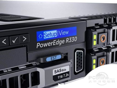 戴尔PowerEdge R330 机架式服务器(Xeon E3-1220 v5/4GB/500GB)