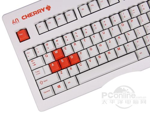 Cherry G80-3060HLCUS二色60周年纪念版机械键盘(红轴)