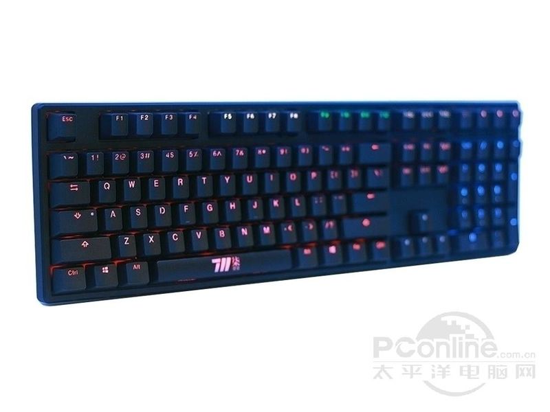 魔力鸭Ducky One 7-11限定版混灯混轴机械键盘