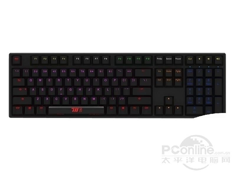 魔力鸭Ducky One 7-11限定版混灯混轴机械键盘