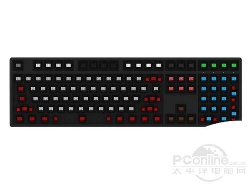 魔力鸭Ducky One 7-11限定版混灯混轴机械键盘