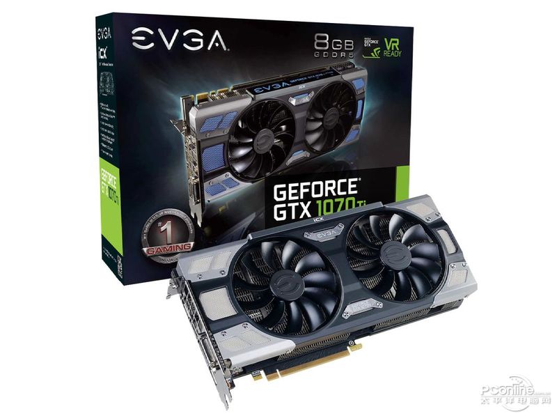 EVGA GTX1070Ti 8G FTW2 GAMING iCX 正面