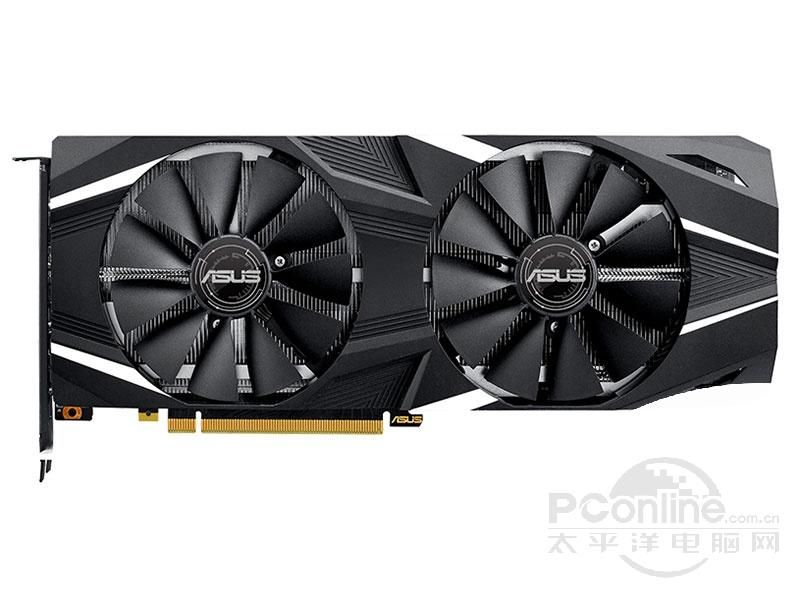 华硕DUAL-RTX 2070-O8G 正面