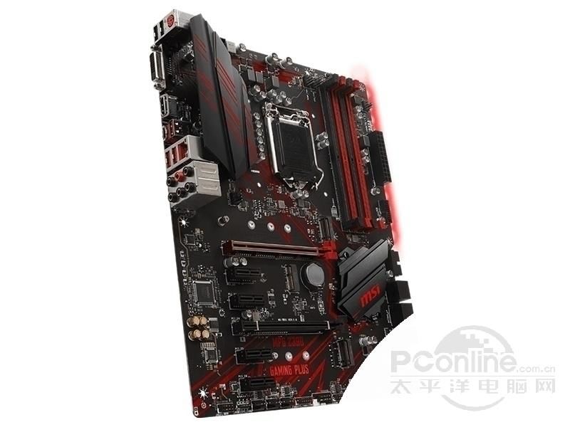 微星MPG Z390 GAMING PLUS45度正面