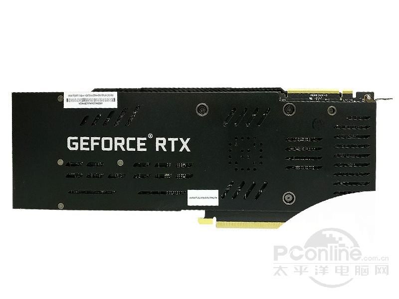 盈通RTX 2080-8G D6 豪华版背面