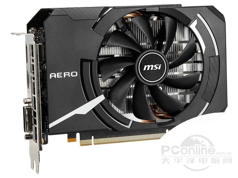 微星GeForce GTX 1660 SUPER AERO ITX OC45度正面