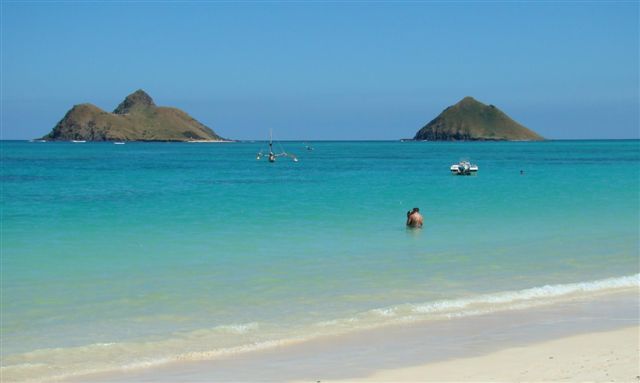 浪漫情人海滩 lanikai beach