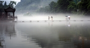 烟雨柳江