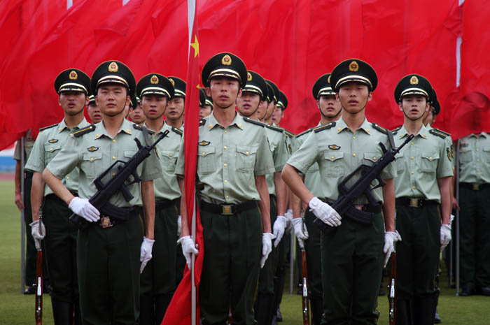 海警训练场面