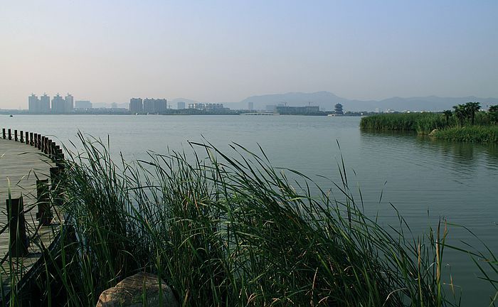 宜兴西氿湿地公园开工图片