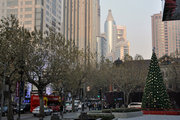 圣诞节的上海街头