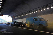 惠深沿海高速公路隧道消防救援演习