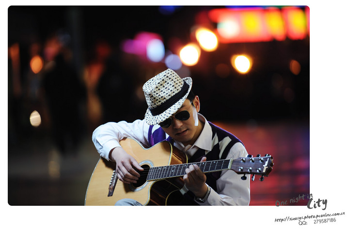 One night in city