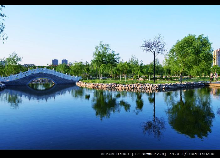 孝义胜溪湖湿地公园图片