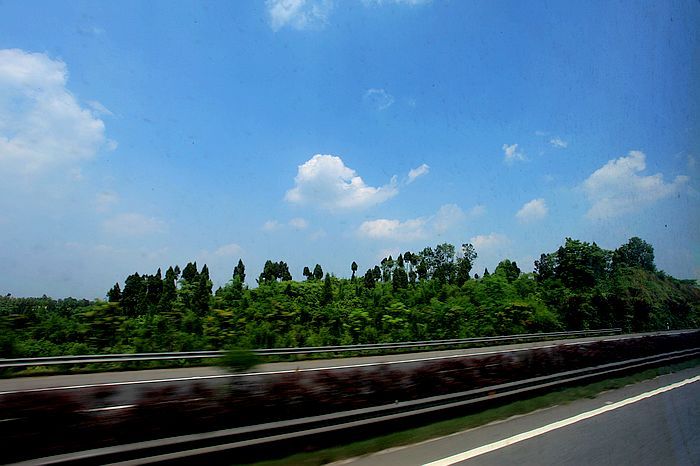 車窗外迷人的風景