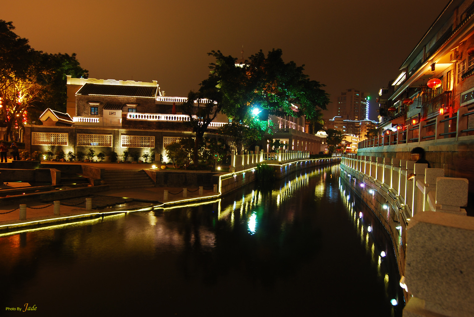 荔枝湾涌夜景图片