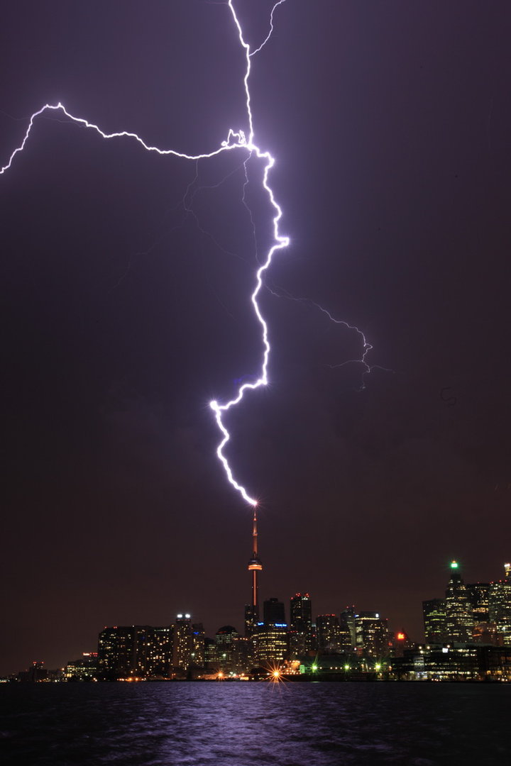 Lightenings Over CN Tower