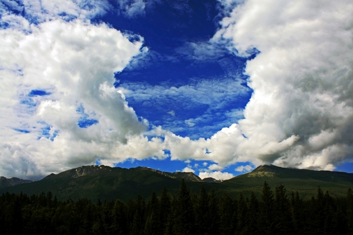 北疆季夏（14）- 喀纳斯 山与云
