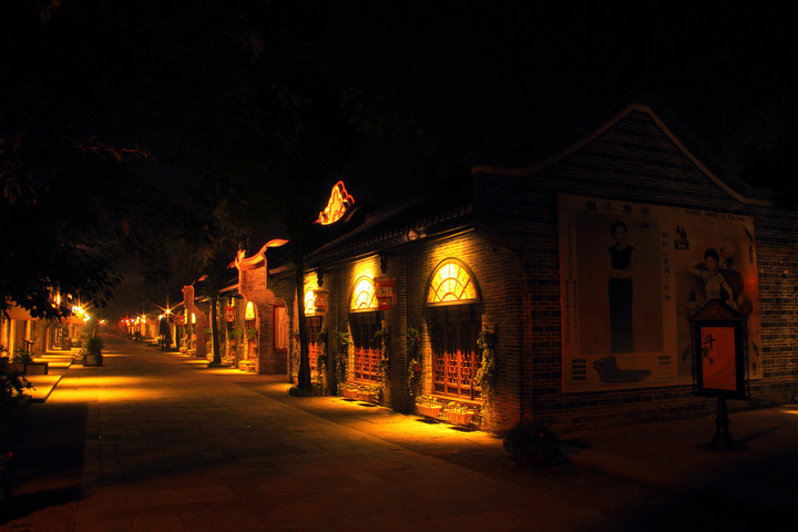 安仁古镇夜景图片图片