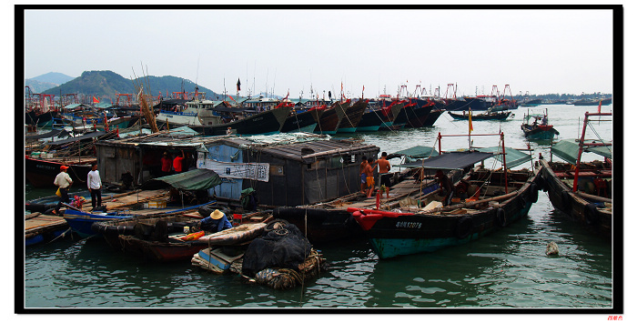 陆丰山海湾渔港图片