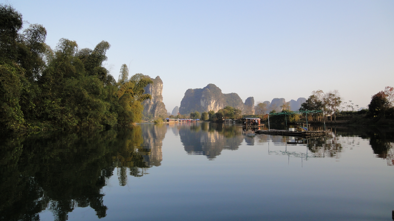 【阳朔,遇龙河摄影图片】阳朔,工农桥风光旅游摄影_方程式_太平洋电脑