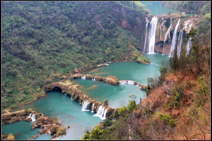 藏布巴东瀑布群自驾游图片
