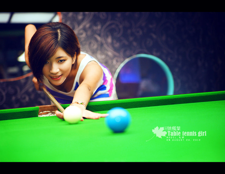 Table tennis girl