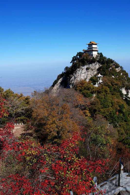 【秋染南五台摄影图片】秦岭南五台山风光摄影