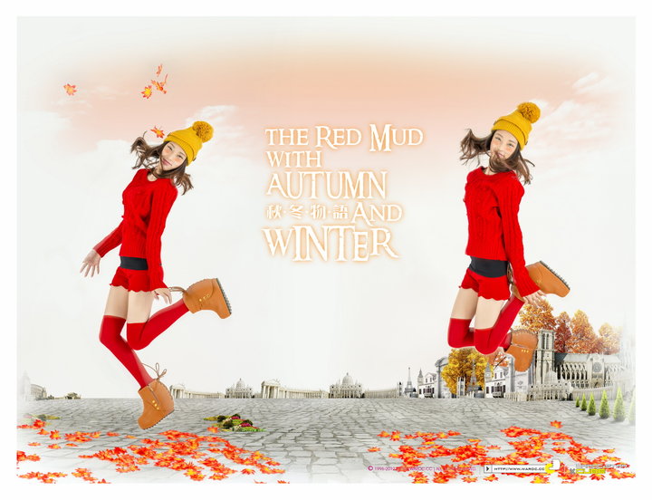 the red mud wiht Autumn and Winter + IVY