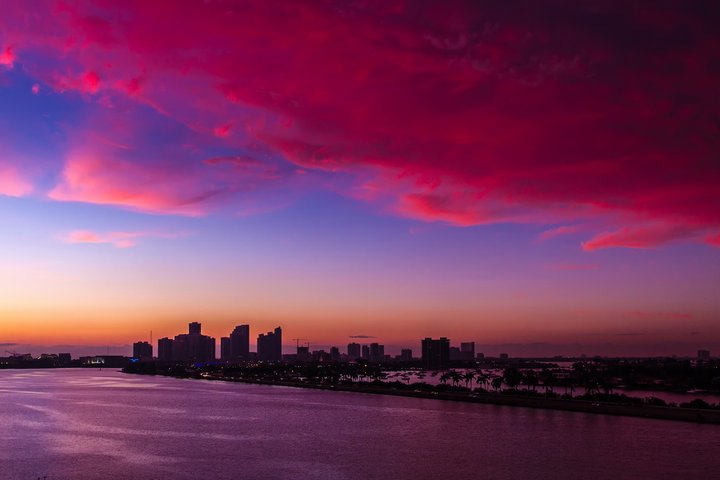 迈阿密夕阳图片