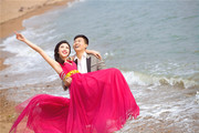 青岛婚纱摄影第一品牌薇薇新娘新客片-浪漫海滩