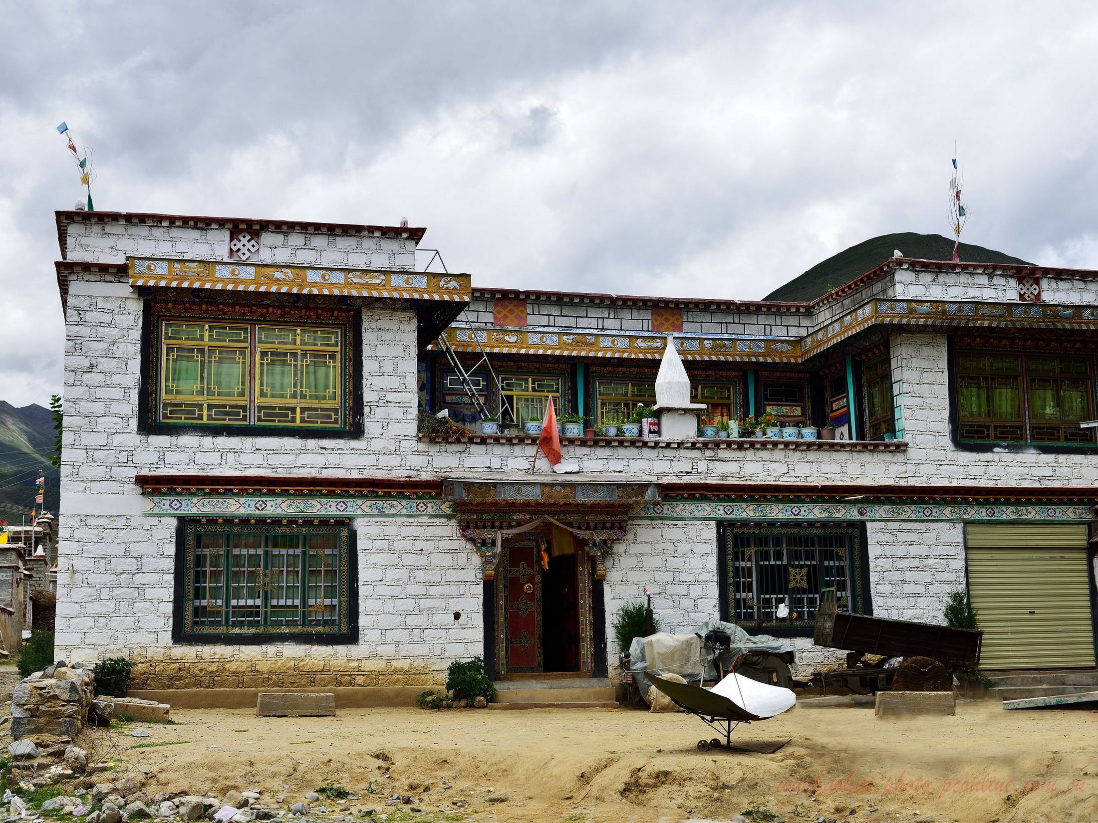 藏民房子照片图片